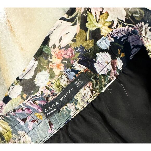 Zara // Gorgeous Floral High-Low Skirt Zara Woman // Boho // Classy Skirt Sz M - Picture 6 of 10